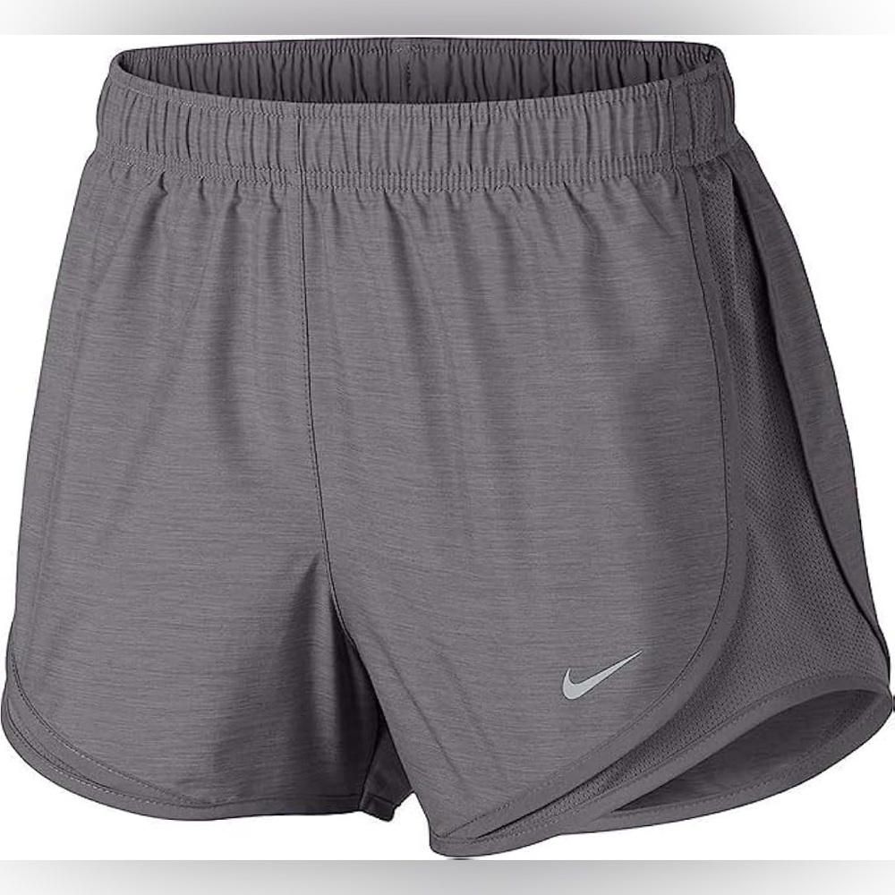 Nike Women’s Dri-Fit Tempo‎ Running Gray Athletic Shorts Lightweight Performance